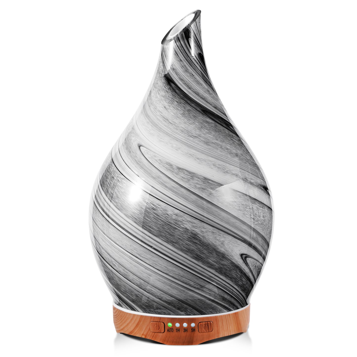 Porseme 280ml Essential Oil Diffuser Glass Color Changing Aroma Air Diffusers Aromatherapy Ultrasonic Cool Mist Humidifier 7 Running Hours Waterless Auto-Off for Sleeping, Yoga, Office, Spa (Ink)