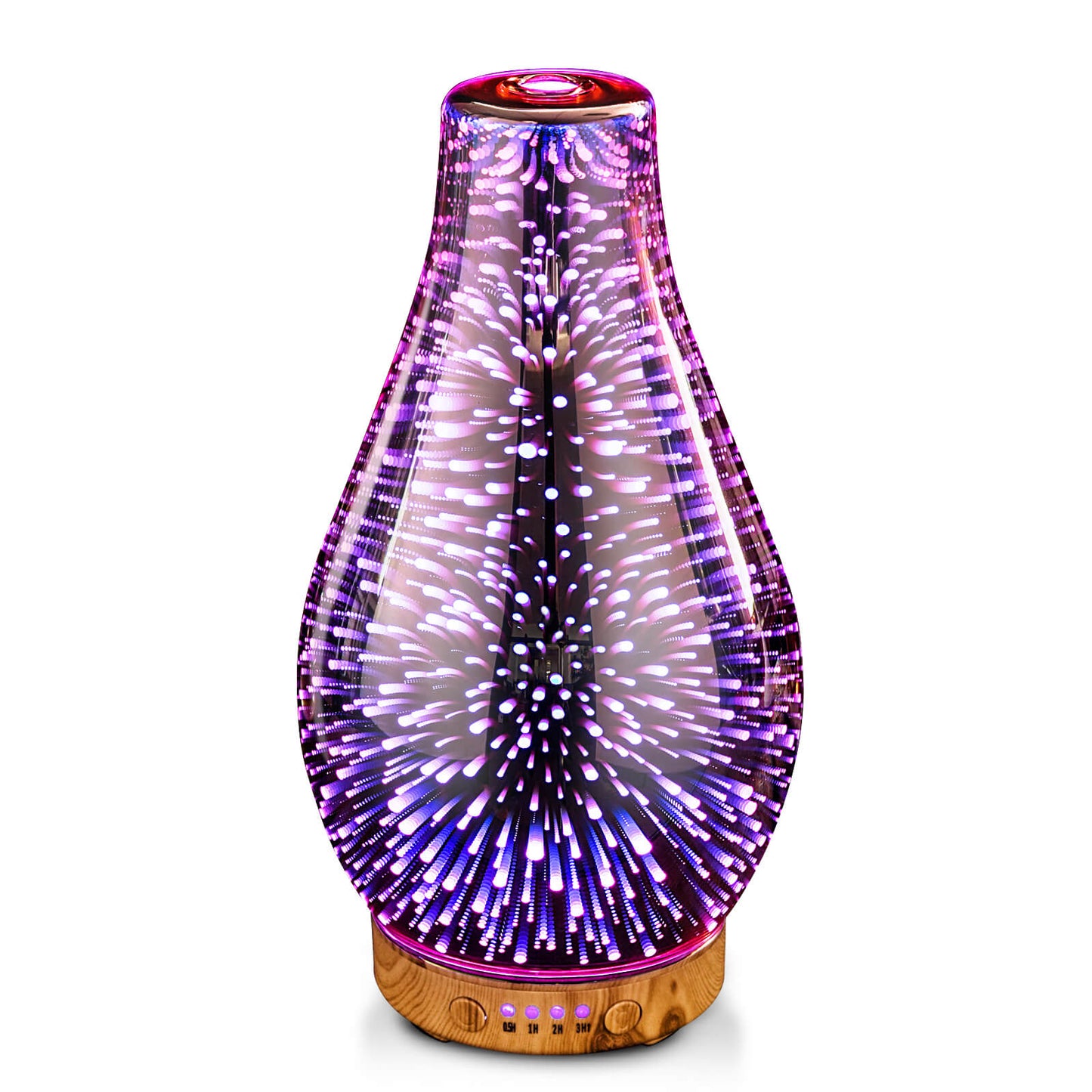 Porseme Rose Gold Essential Oil Diffuser,Aromatherapy Ultrasonic Cool Mist Humidifier, 3D Firework Effect,Waterless Auto-Off,Timer Setting,Elegant Aroma diffuser for home bedroom,study,office,yoga,spa