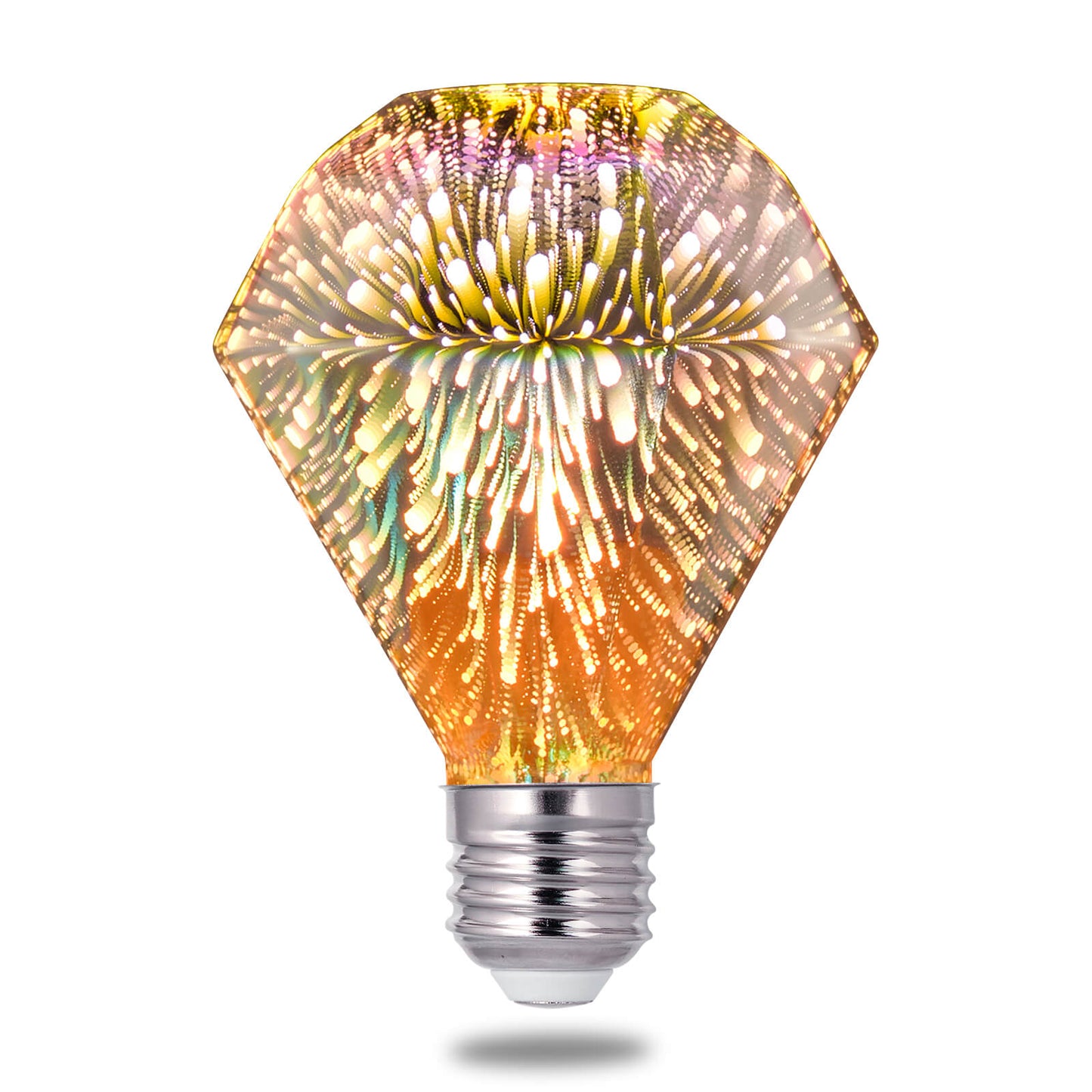 Porseme Decorative 3D LED Bulb, E26 Base, 4W, AC100-240V, Soft Warm Light, Non-Dimmable, Non-Portable, No Plug-Connected , Not Include Bulb Holder