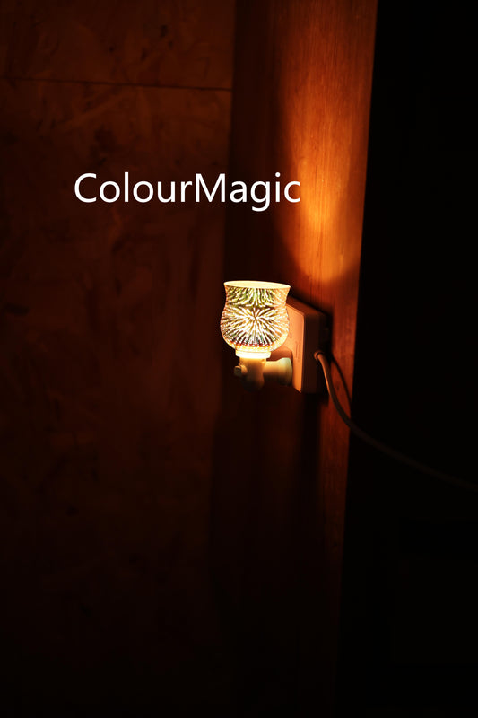 ColourMagic 3D Wall lamps LED Decorative Light Fireworks Effect Glass Bulbs with Warm Light Shiny Decor for Home, Bedroom, Party