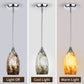 Porseme Pendant Light Features Kitchen Island Hanging Lamp with Plug-in Adjustable Rod Handcraft Art Glass Shade E26 Socket for Home Kitchen Sink Counter Make-up Table (Desert)