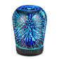 Porseme Essential Oil Diffuser, Aromatherapy Ultrasonic Cool Mist Humidifier, 3D Effect Glass, Auto Shut-Off, Timer Setting,100ml Aroma Decoration for Home, Office, Gym, Spa, Premium Gift