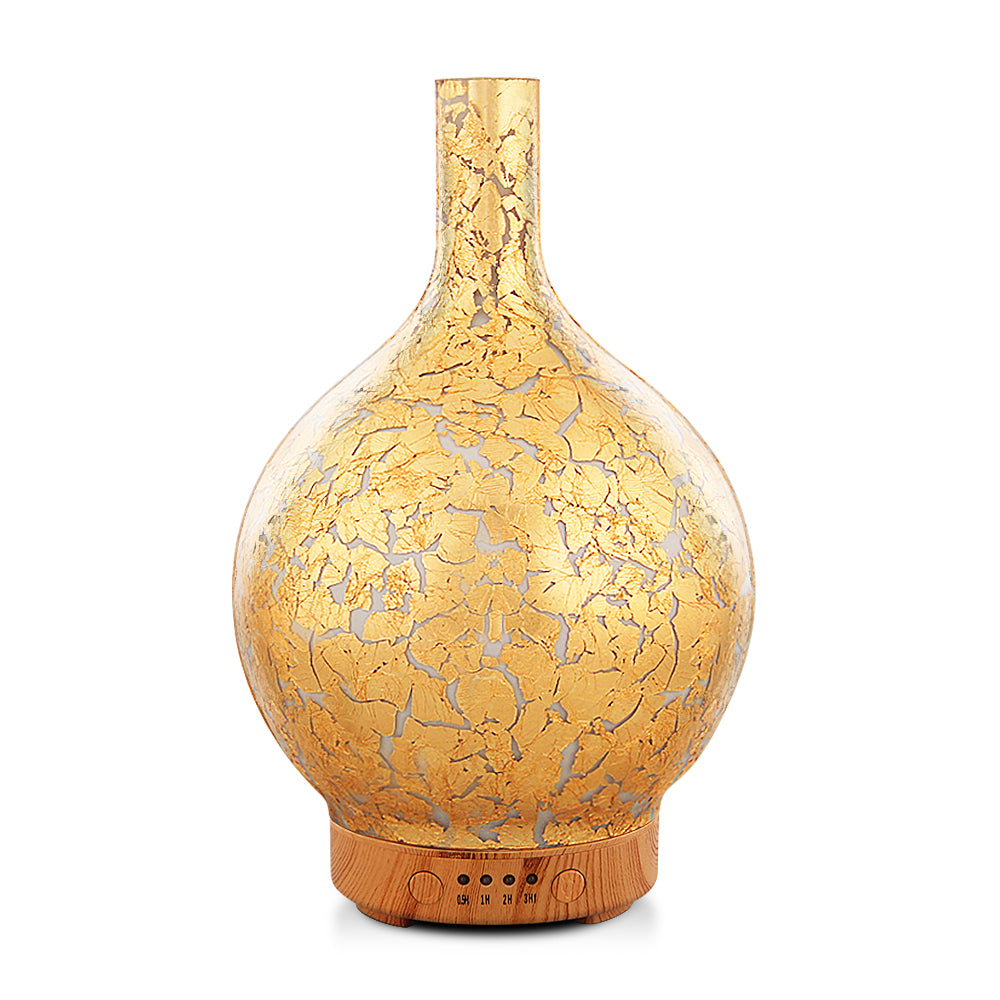 Porseme Gold Plated Essential Oil Diffuser Glass Aromatherapy Ultrason