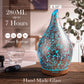 280ml Silver Plated Essential Oil Diffuser Glass Aromatherapy Ultrasonic Humidifier - Auto Shut-Off,Timer Setting, BPA Free for Home Yoga Leisure SPA Gift