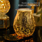 Porseme Electric Wax Warmer Gold Leaf Feature Candle Wax Melter Fragrance Oil Warmer with Dimmer Option Scented Wax Burner for Home Office Bedroom Living Room Gifts & Decor
