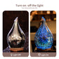 Porseme 280ml Essential Oil Diffuser 3D Hand-Blown Glass Aroma Diffusor, Aromatherapy Unltrasonic Cool Mist deffuser, 7 Color Changing Humidifier, Waterless Shut-Off, Timer Function for Home Office