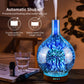 Porseme 3D Essential Oil Diffuser Cool Mist Humidifier Ultrasonic Aromatherapy Diffuser,100ml Last 4h,Auto Shut-Off,Air Refresh,Decoration for Home,Office,Yoga,Baby,Sleep