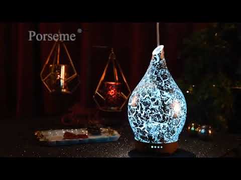 Essential Oil Diffuser Aromatherapy Diffusers for Therapeutic Oils - Ultrasonic Vase Cover & Special Silver,Cool Mist,Air Humidifier for Home, Office, Spa,Gym