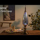 Porseme Table Lamp Decorative Turkish Arabian Desk Lamp with Handmade 3D Effect Glass and Bronze Base for Bedroom, Bedside, Living Room, Office
